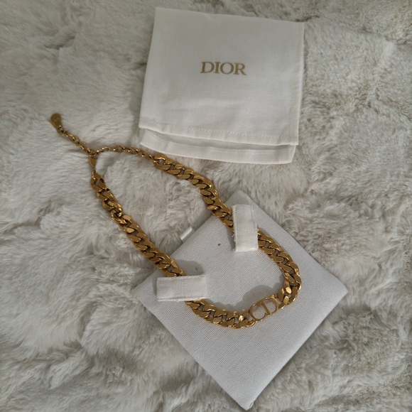 Christian Dior Gold Finish Danseuse Etoile Choker Necklace - Picture 6 of 7